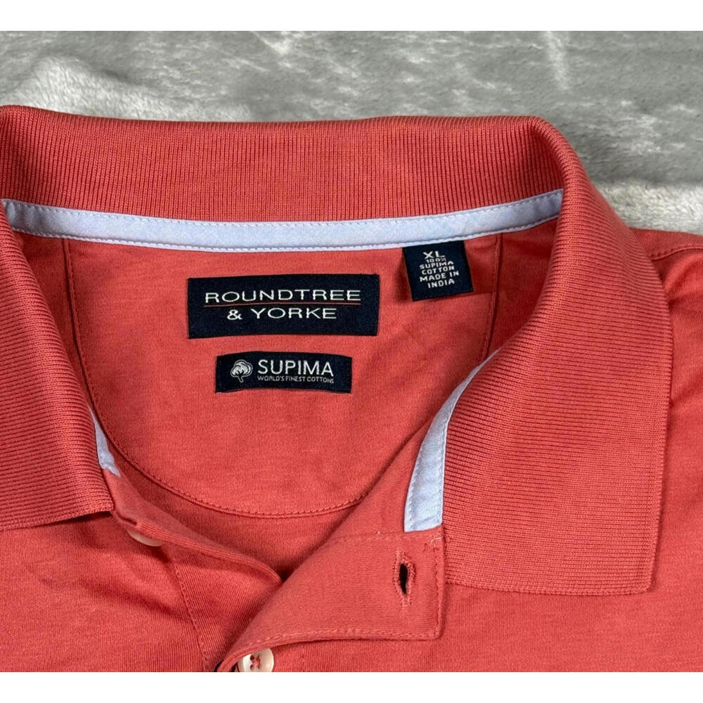 NWT Roundtree and Yorke Mens XL Supima 100% Cotton‎ Polo - Picture 3 of 6